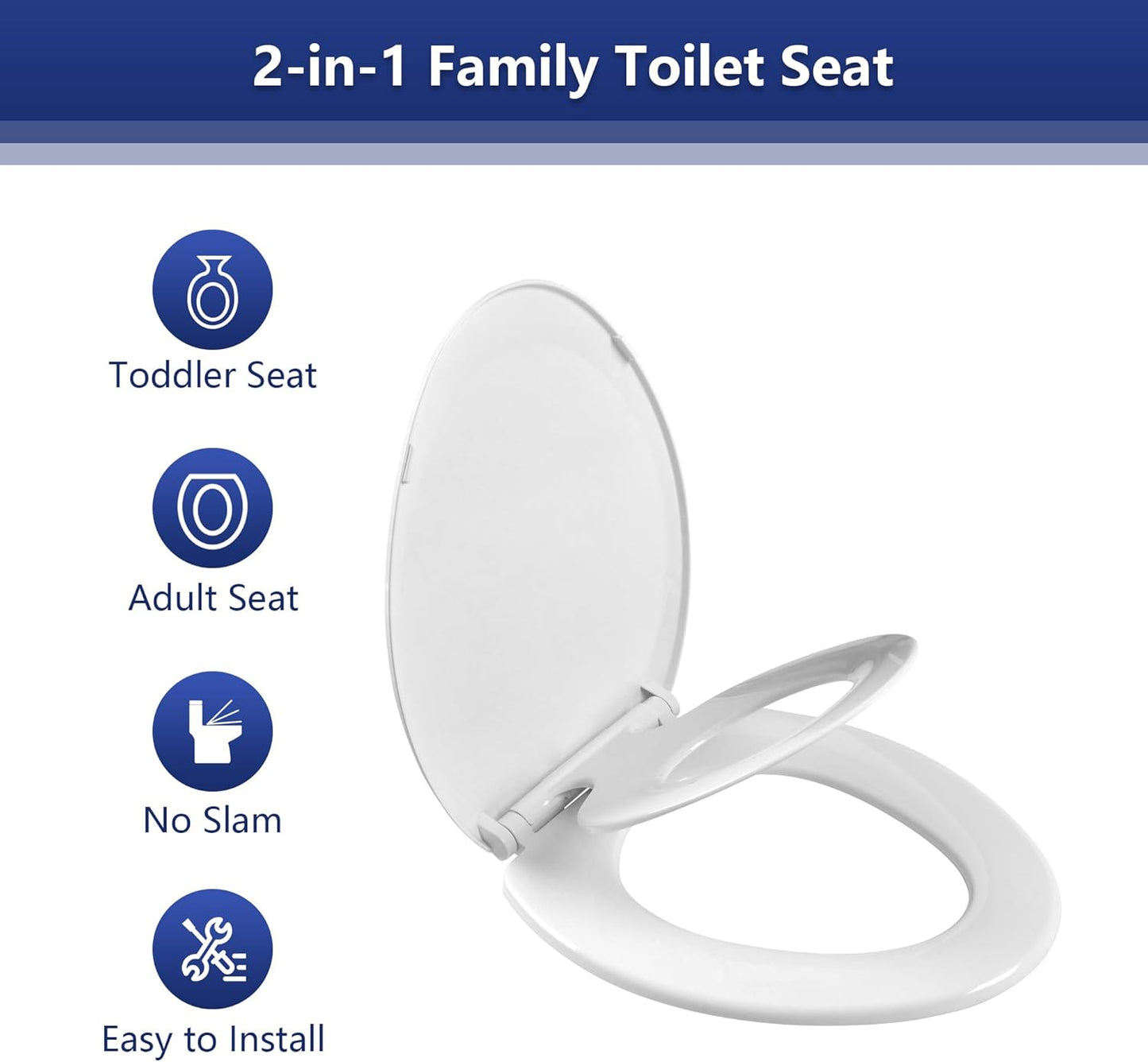 Deer Valley One Piece Toilet, DV-1F026 Elongated Toilet with Powerful Dual Flush 0.8/1.28 GPF, Soft-Close Seat, Standard Height, Easy-Clean Skirted Design, 12" Rough-In