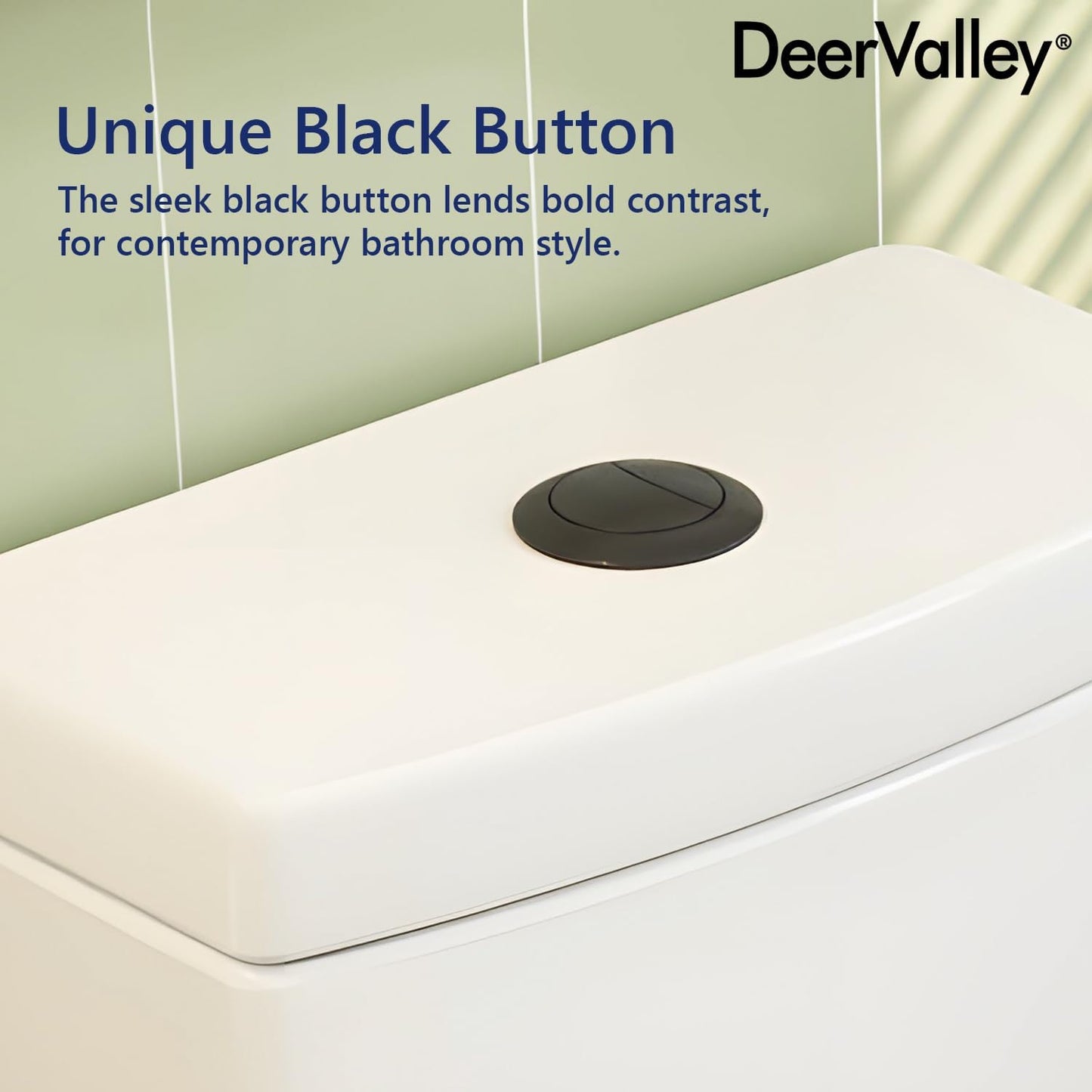 Deer Valley One Piece Toilet, DV-1F026 Elongated Toilet with Powerful Dual Flush 0.8/1.28 GPF, Soft-Close Seat, Standard Height, Easy-Clean Skirted Design, 12" Rough-In
