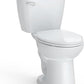 Elongated Two-Piece Toilet | 1.28 GPF High-Efficiency Flush With Soft-Close Seat | Durable Ceramic Bowl, 12” Rough-In, Easy Installation | WaterSense Certified, White