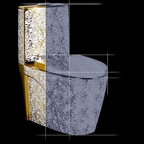 Siphonic Local Tyrant d Toilet - Dual Flush, Mute, Ceramic, Universal Height, Home & Hotel Bathroom, A-305mm/A-400mm