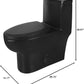 Deer Valley One Piece Toilet, DV-1F026 Elongated Toilet with Powerful Dual Flush 0.8/1.28 GPF, Soft-Close Seat, Standard Height, Easy-Clean Skirted Design, 12" Rough-In