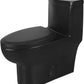 Deer Valley One Piece Toilet, DV-1F026 Elongated Toilet with Powerful Dual Flush 0.8/1.28 GPF, Soft-Close Seat, Standard Height, Easy-Clean Skirted Design, 12" Rough-In
