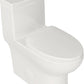 Deer Valley One Piece Toilet, DV-1F026 Elongated Toilet with Powerful Dual Flush 0.8/1.28 GPF, Soft-Close Seat, Standard Height, Easy-Clean Skirted Design, 12" Rough-In