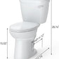 Elongated Two-Piece Toilet | 1.28 GPF High-Efficiency Flush With Soft-Close Seat | Durable Ceramic Bowl, 12” Rough-In, Easy Installation | WaterSense Certified, White