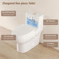 Deer Valley One Piece Toilet, DV-1F026 Elongated Toilet with Powerful Dual Flush 0.8/1.28 GPF, Soft-Close Seat, Standard Height, Easy-Clean Skirted Design, 12" Rough-In