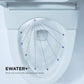 TOTO MS988CUMFG#01 NEOREST RH Dual Flush 1.0 or 0.8 GPF Toilet with Intergeated Bidet Seat and EWATER+, Cotton White